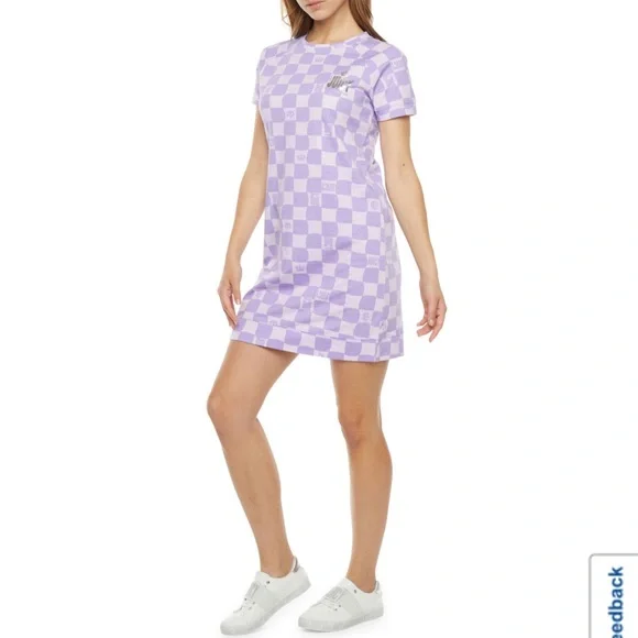 Juicy Couture | Dresses | Juicy Couture Purple Checkered Dress Womens Sz L  | Poshmark